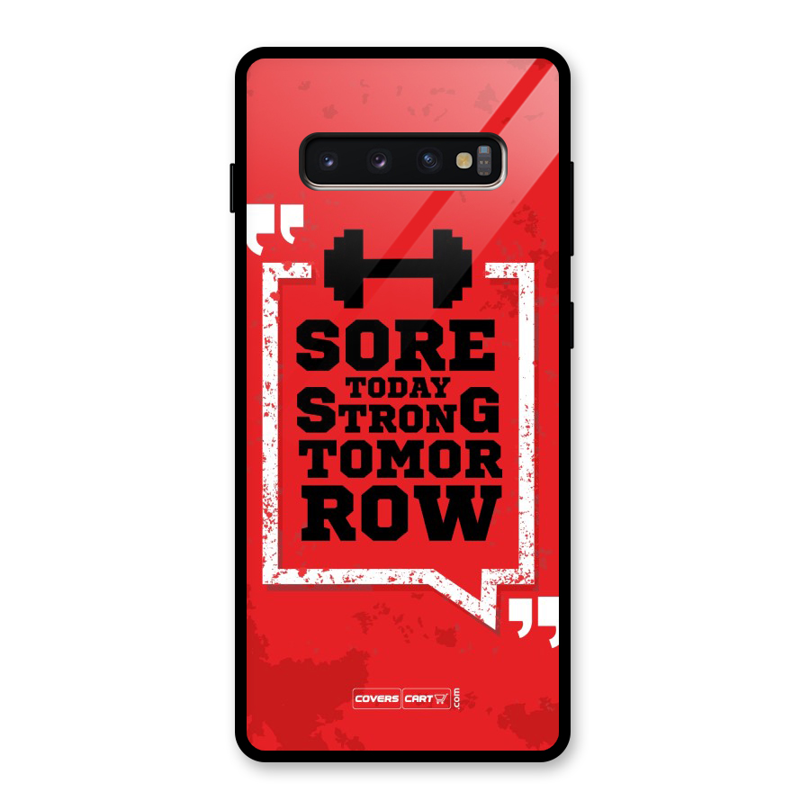Stay Strong Glass Back Case for Galaxy S10 Plus