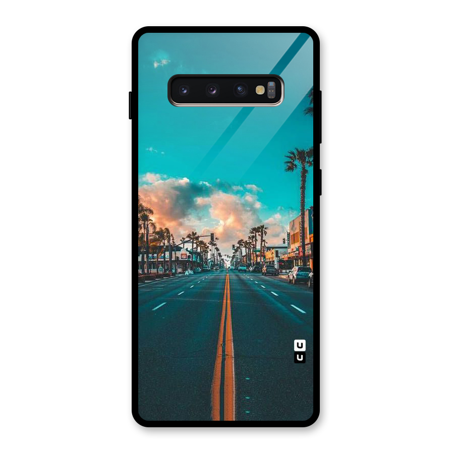 Sundown Road Glass Back Case for Galaxy S10 Plus