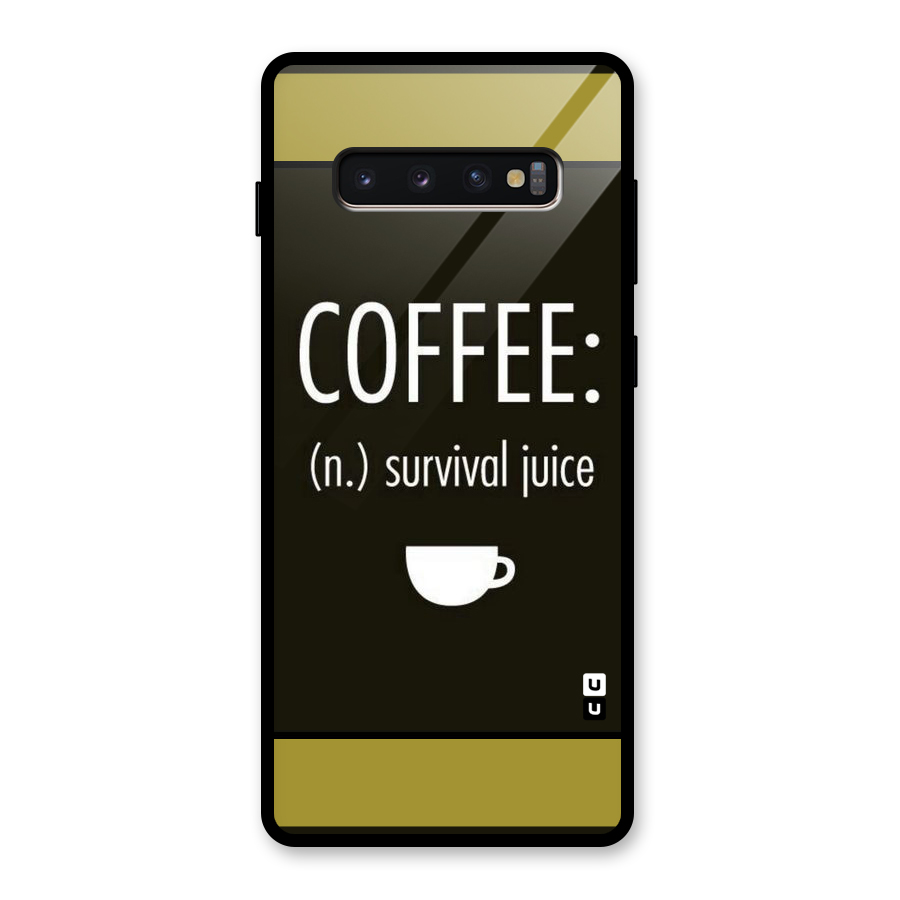 Survival Juice Glass Back Case for Galaxy S10 Plus