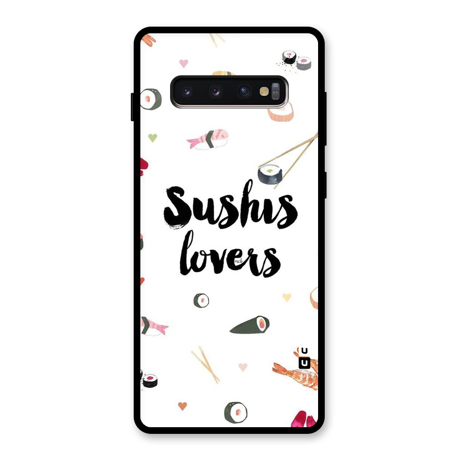 Sushi Lovers Glass Back Case for Galaxy S10 Plus