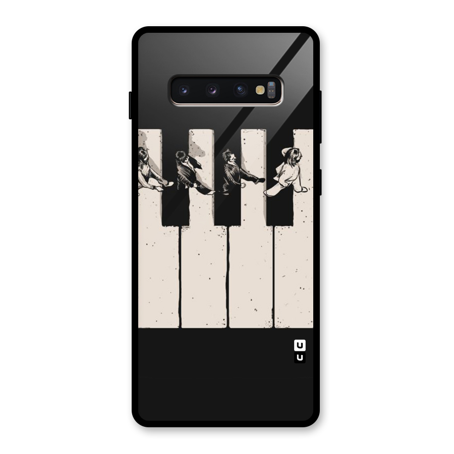 Talk A Walk Glass Back Case for Galaxy S10 Plus