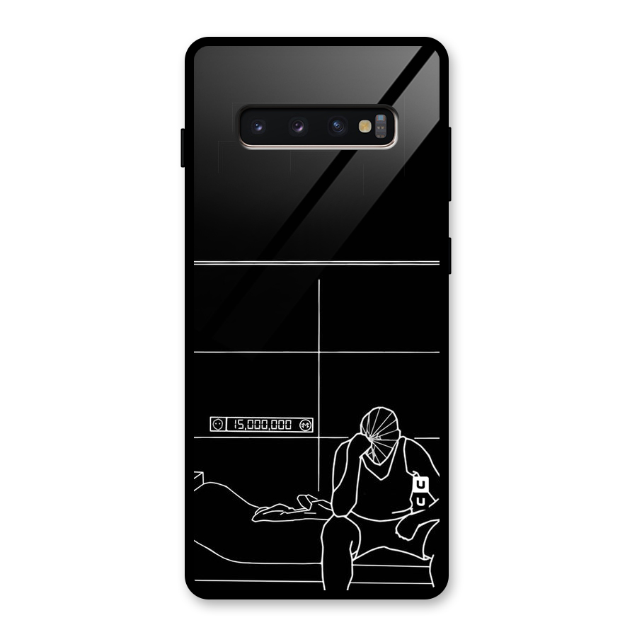Teen Merits Glass Back Case for Galaxy S10 Plus