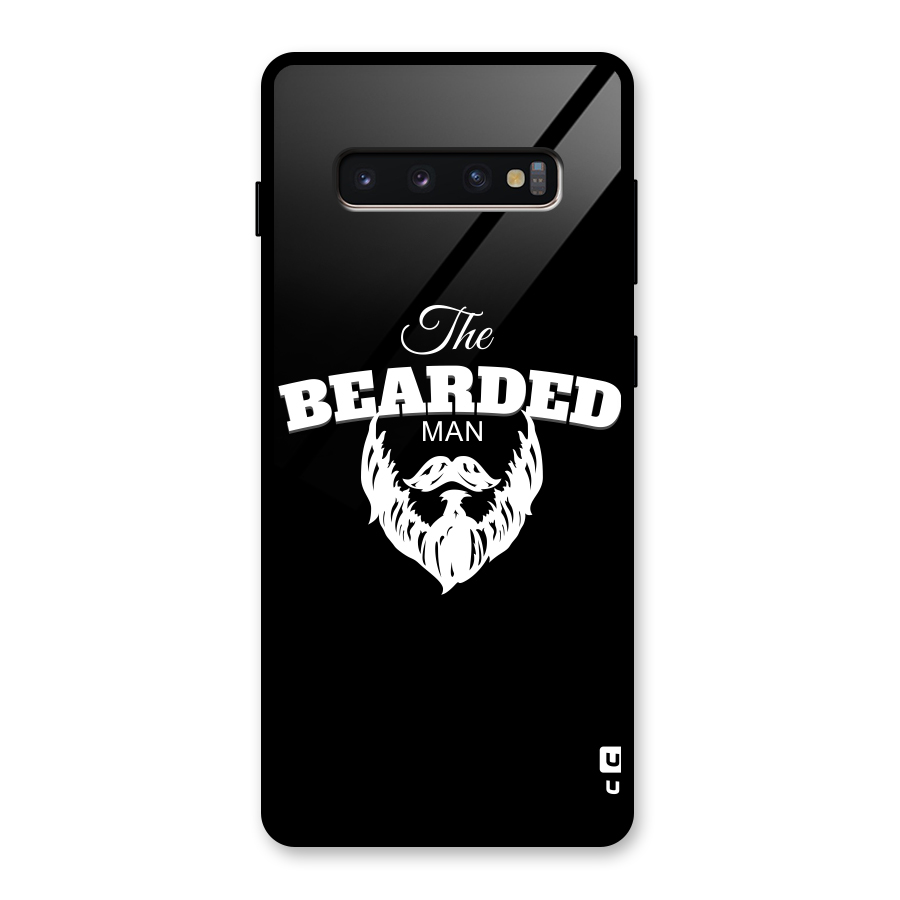 The Bearded Man Glass Back Case for Galaxy S10 Plus