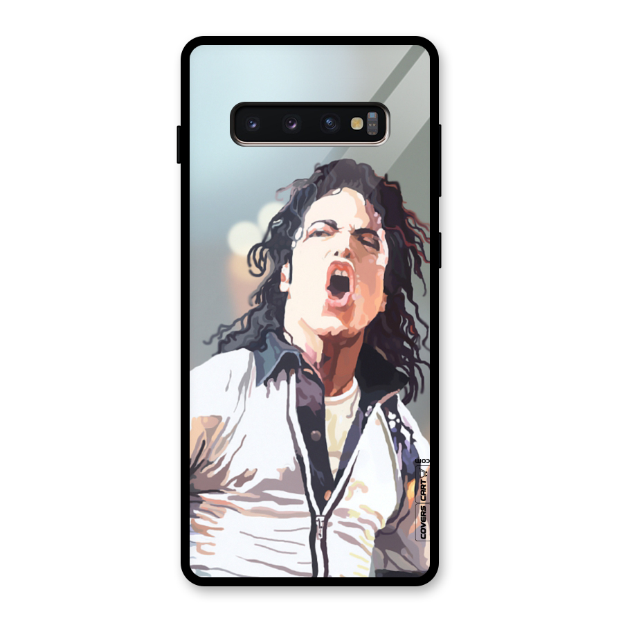 The Legend Michael Jackson Glass Back Case for Galaxy S10 Plus