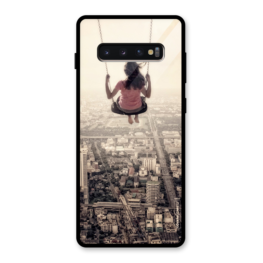 Top Of The World Glass Back Case for Galaxy S10 Plus