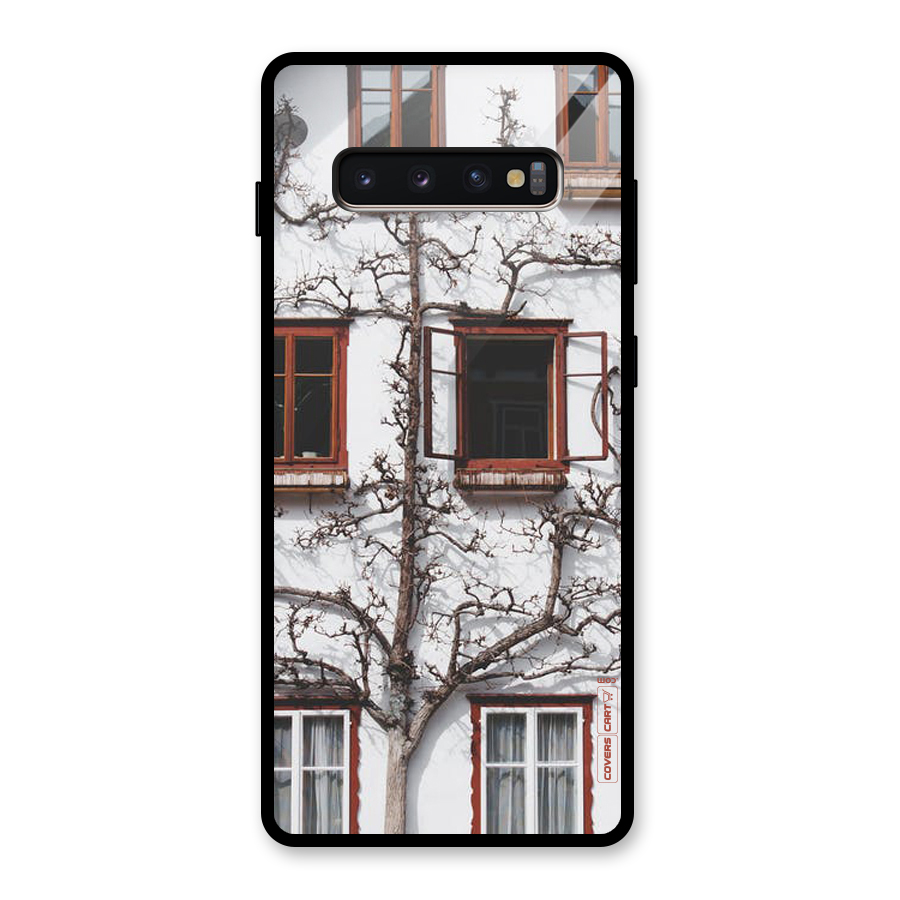 Tree House Glass Back Case for Galaxy S10 Plus
