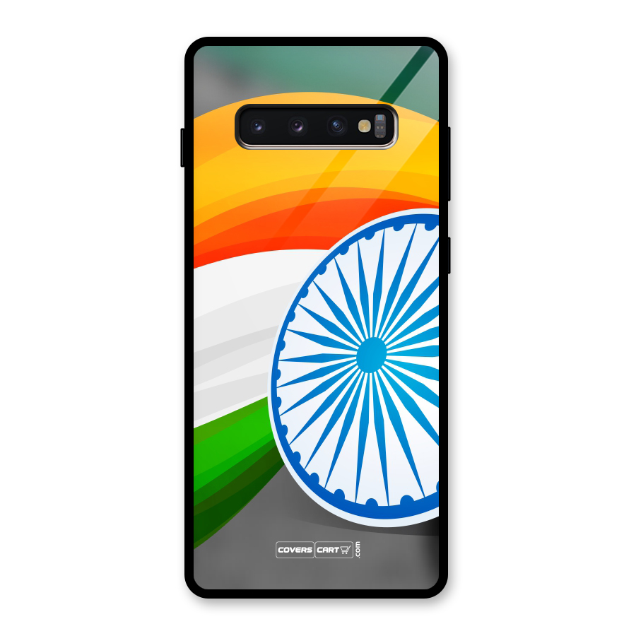 Tri Color Glass Back Case for Galaxy S10 Plus