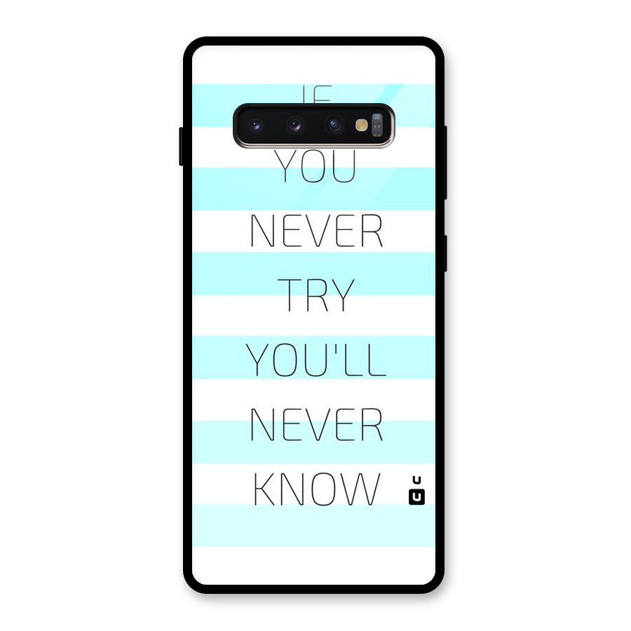 Try Know Glass Back Case for Galaxy S10 Plus