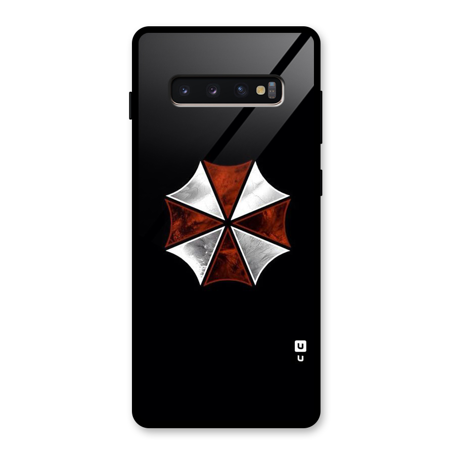 Umbrella Design Glass Back Case for Galaxy S10 Plus
