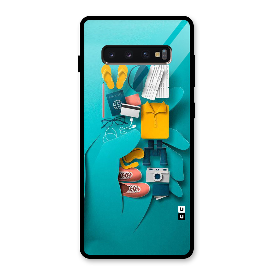 Vacay Vibes Glass Back Case for Galaxy S10 Plus