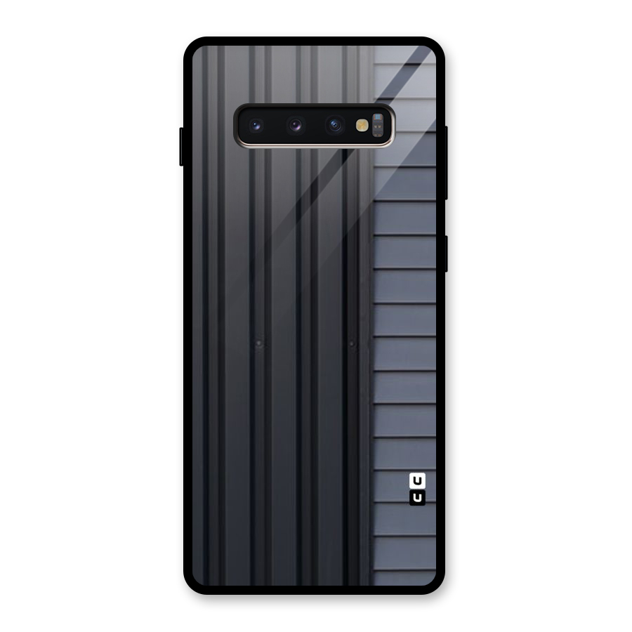 Vertical Horizontal Glass Back Case for Galaxy S10 Plus