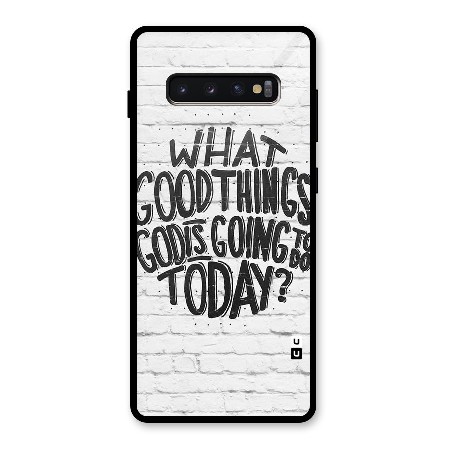 Wall Good Glass Back Case for Galaxy S10 Plus
