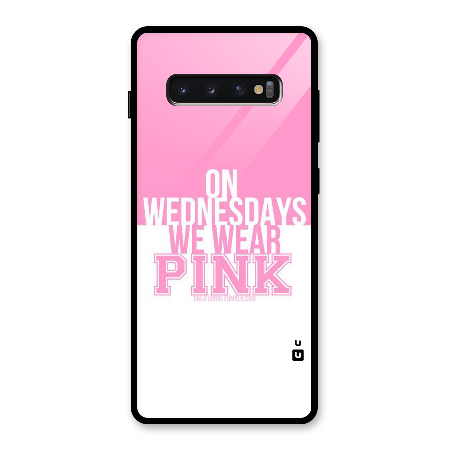 Wear Pink Glass Back Case for Galaxy S10 Plus