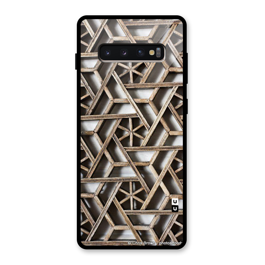 Wheel Design Glass Back Case for Galaxy S10 Plus
