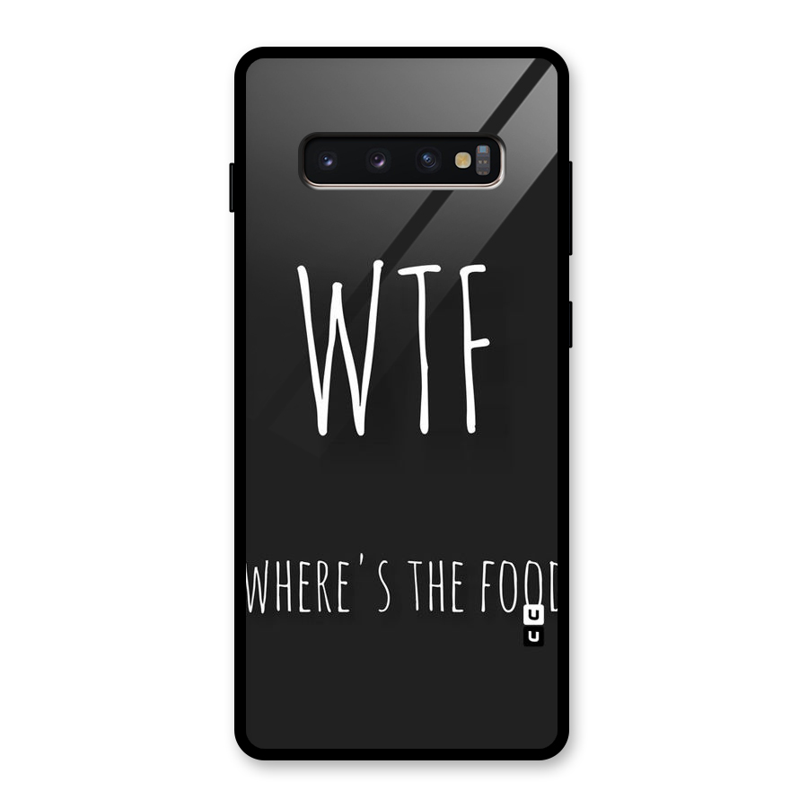 Where The Food Glass Back Case for Galaxy S10 Plus