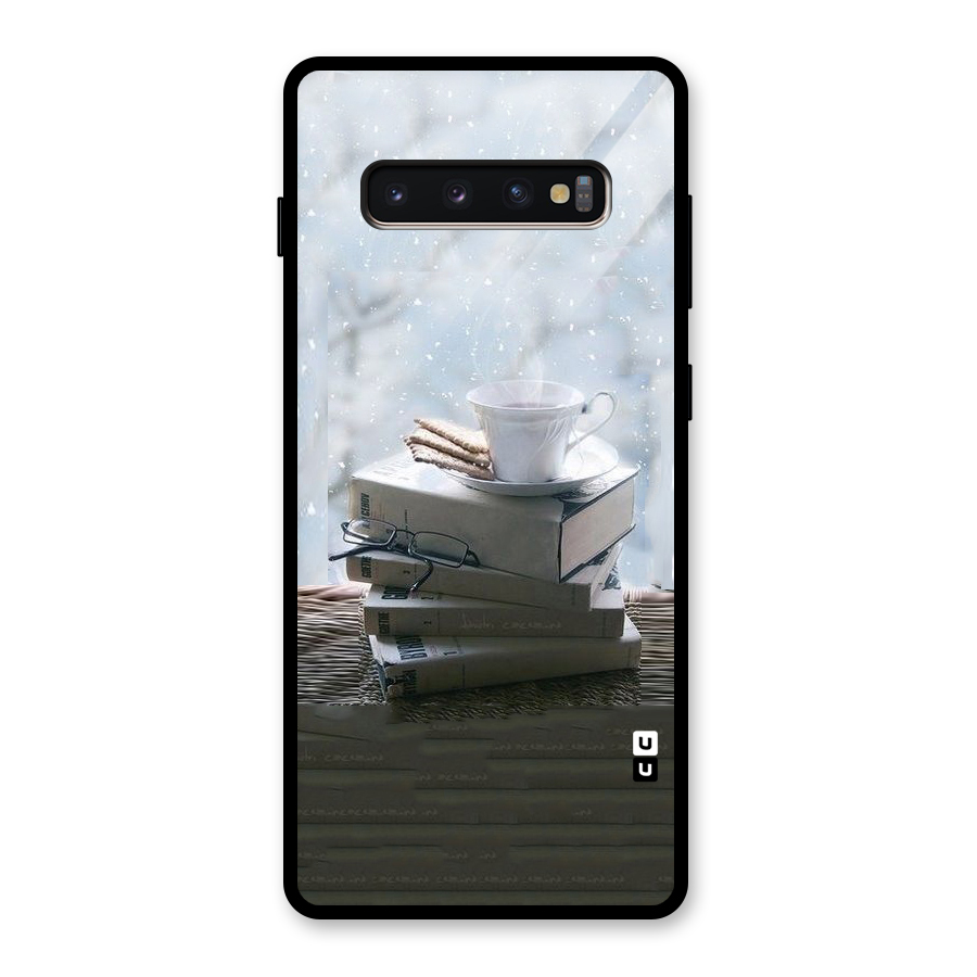 Winter Reads Glass Back Case for Galaxy S10 Plus