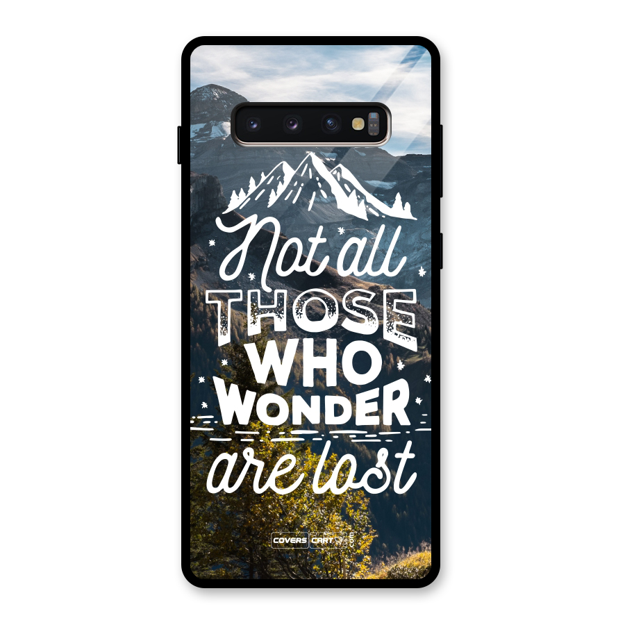Wonder Lost Glass Back Case for Galaxy S10 Plus