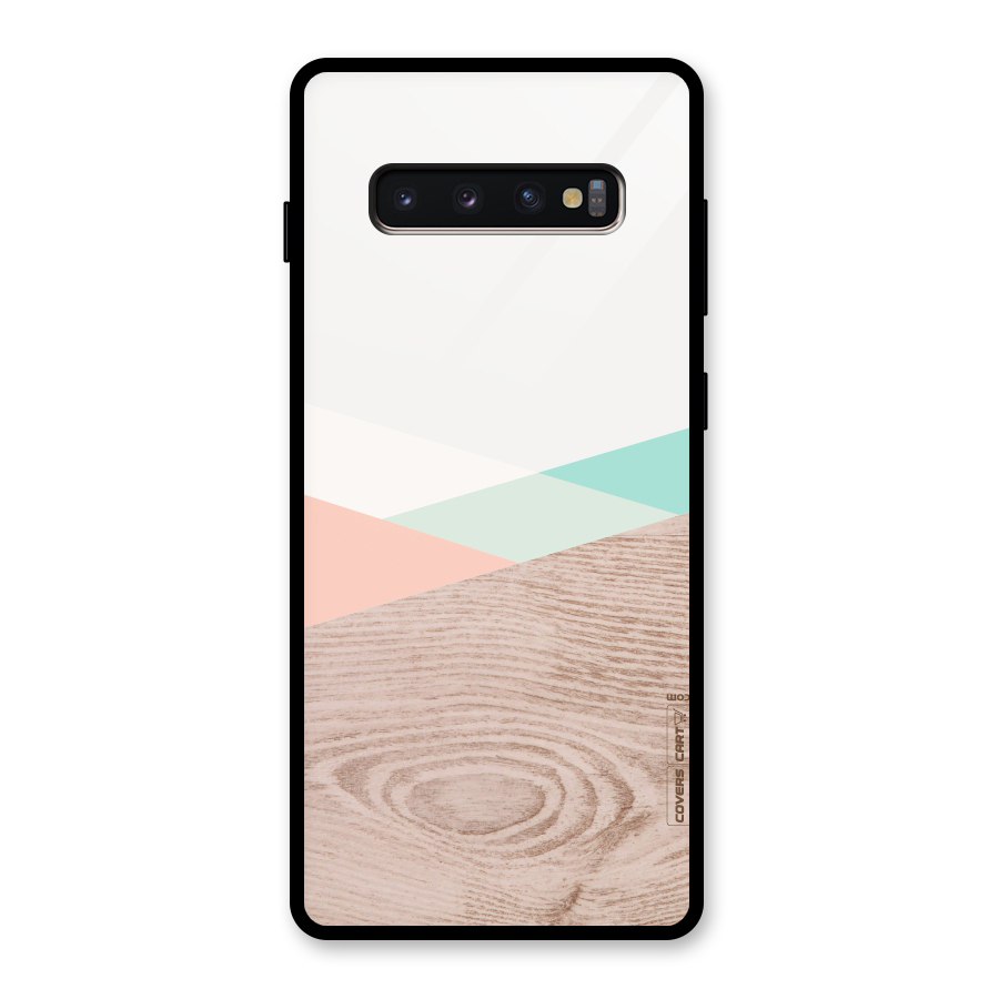 Wooden Fusion Glass Back Case for Galaxy S10 Plus