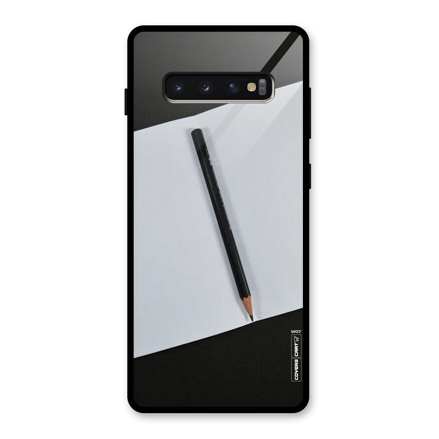 Write Your Thoughts Glass Back Case for Galaxy S10 Plus