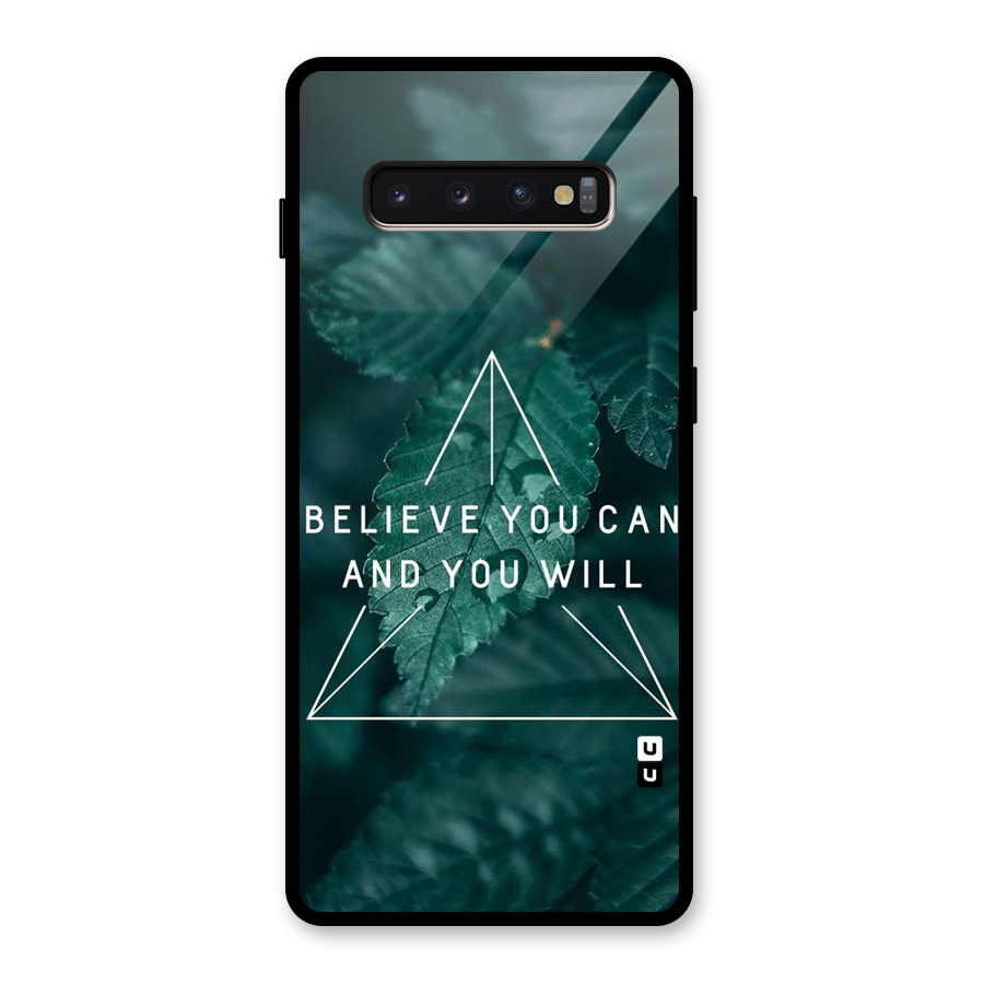 You Will Glass Back Case for Galaxy S10 Plus