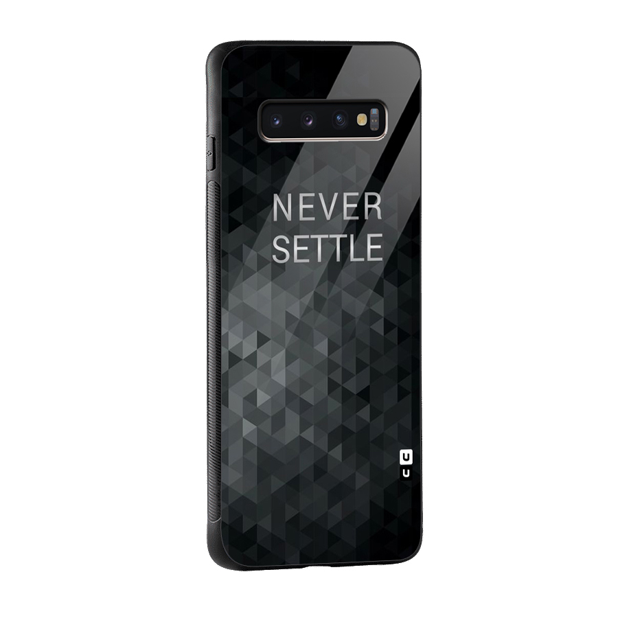 Abstract No Settle Glass Back Case for Galaxy S10 Plus