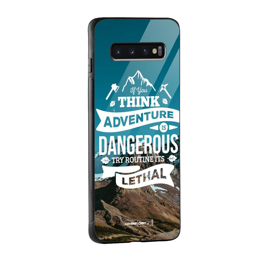Adventure Dangerous Lethal Glass Back Case for Galaxy S10 Plus