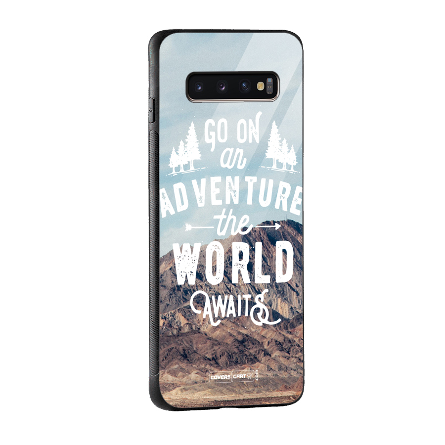 Adventure World Glass Back Case for Galaxy S10 Plus