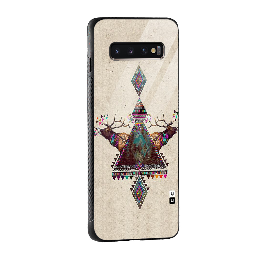Aesthetic Bull Glass Back Case for Galaxy S10 Plus