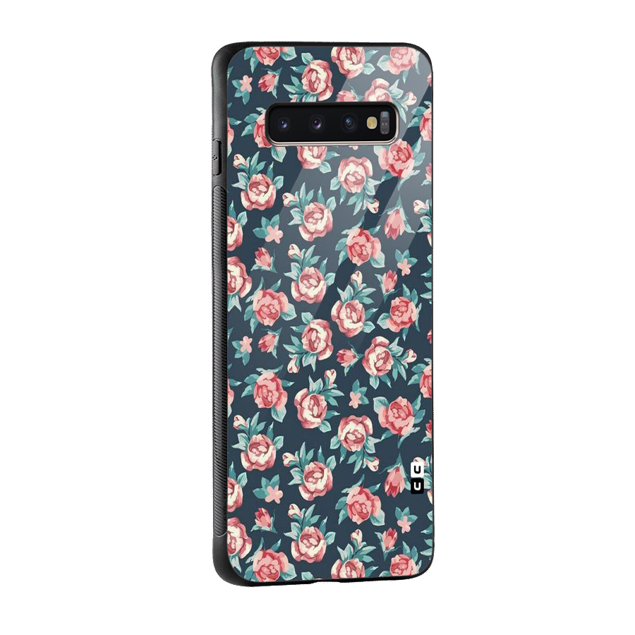 All Art Bloom Glass Back Case for Galaxy S10 Plus