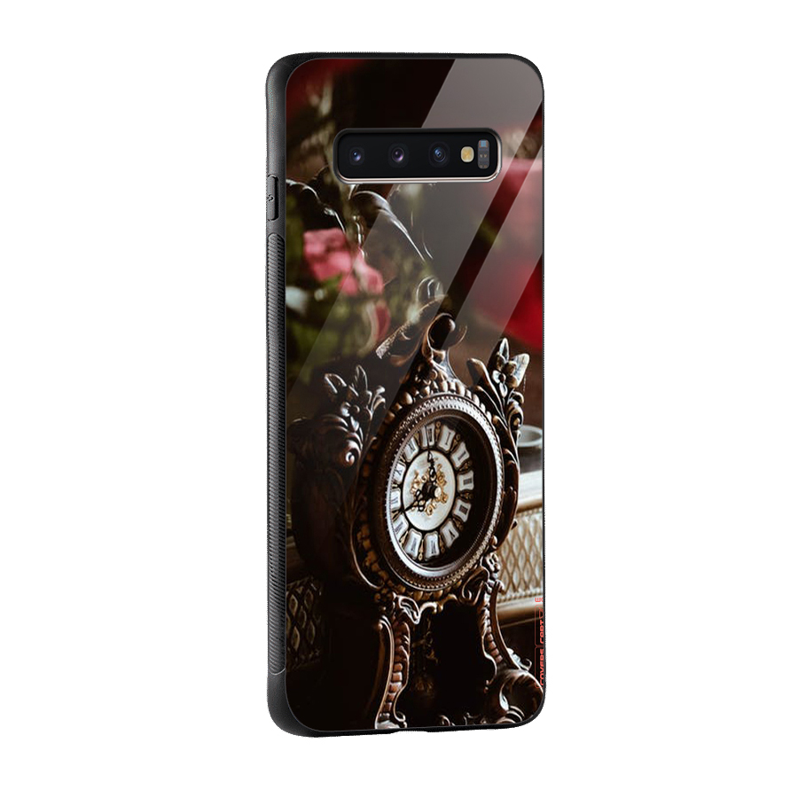 Ancient Clock Glass Back Case for Galaxy S10 Plus