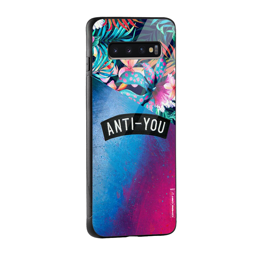 Anti You Glass Back Case for Galaxy S10 Plus