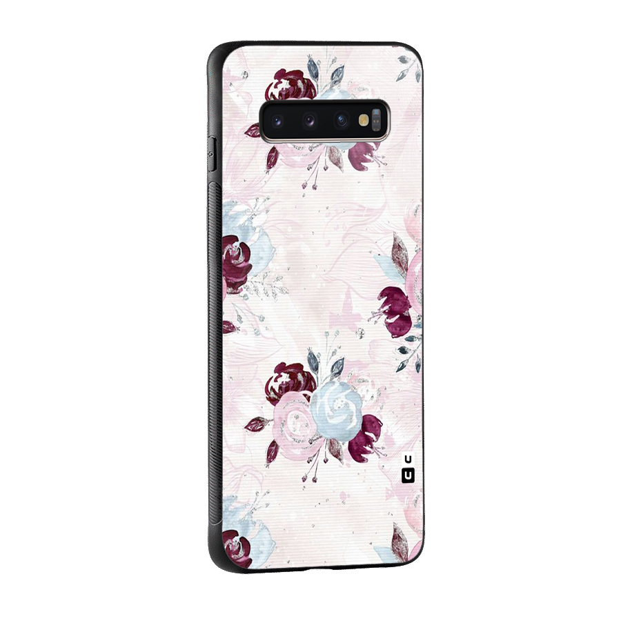 Artsy Florasy Glass Back Case for Galaxy S10 Plus