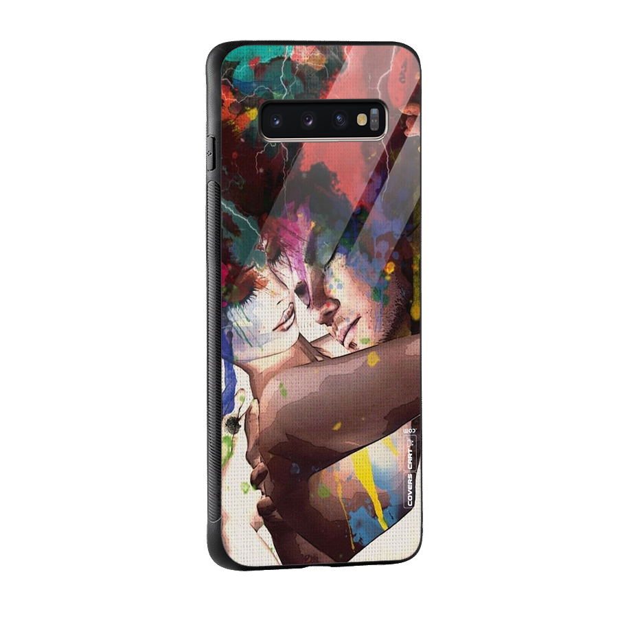 Artsy Romance Glass Back Case for Galaxy S10 Plus