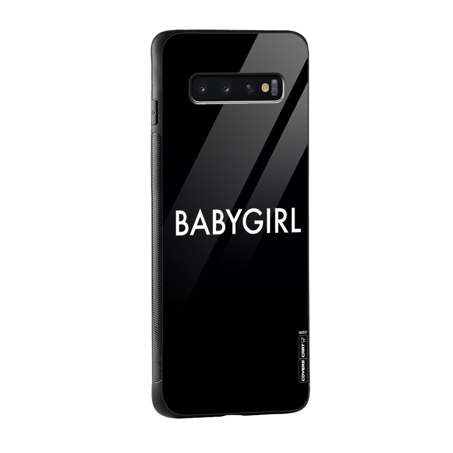 Baby Girl Glass Back Case for Galaxy S10 Plus