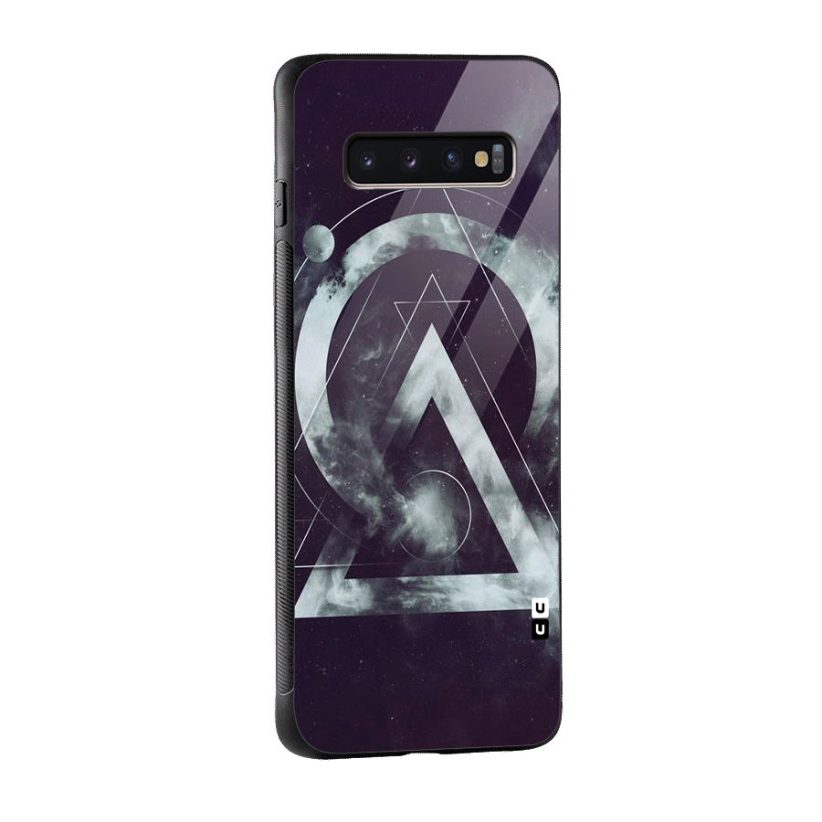 Basic Galaxy Shape Glass Back Case for Galaxy S10 Plus