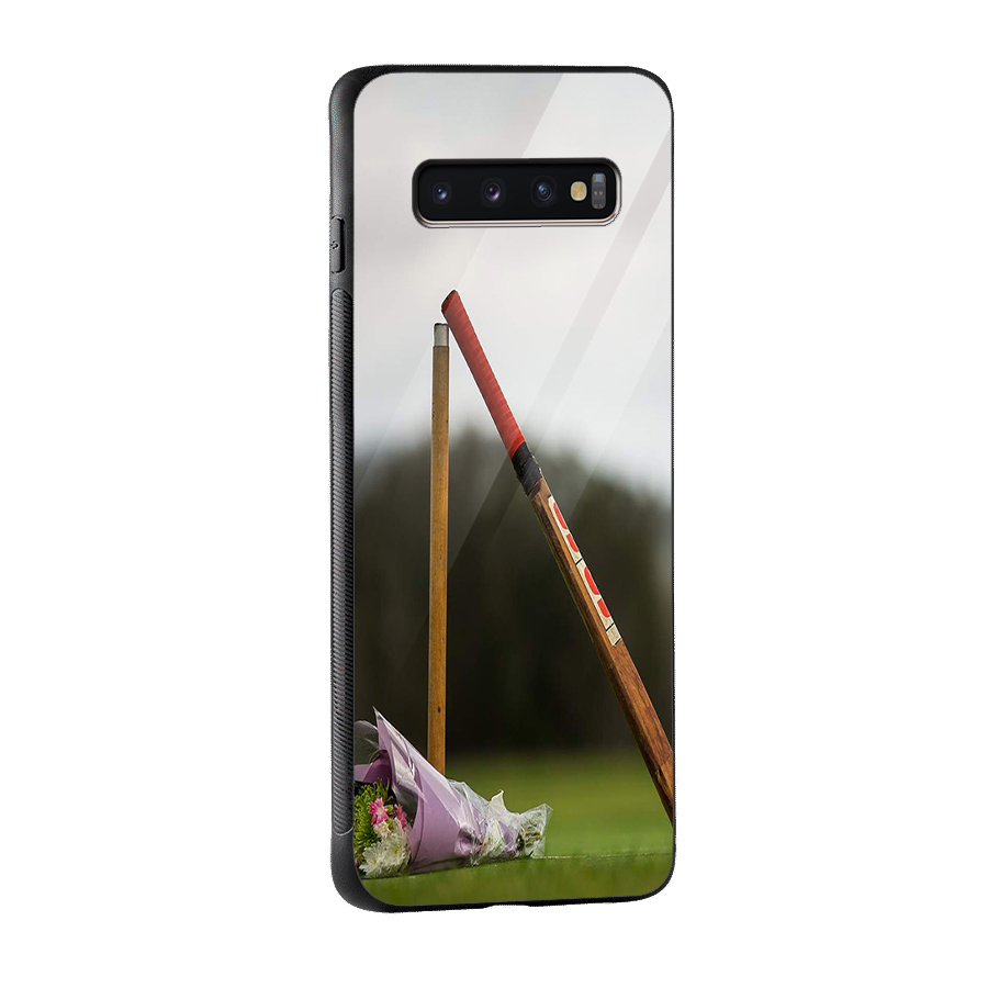Bat Wicket Glass Back Case for Galaxy S10 Plus