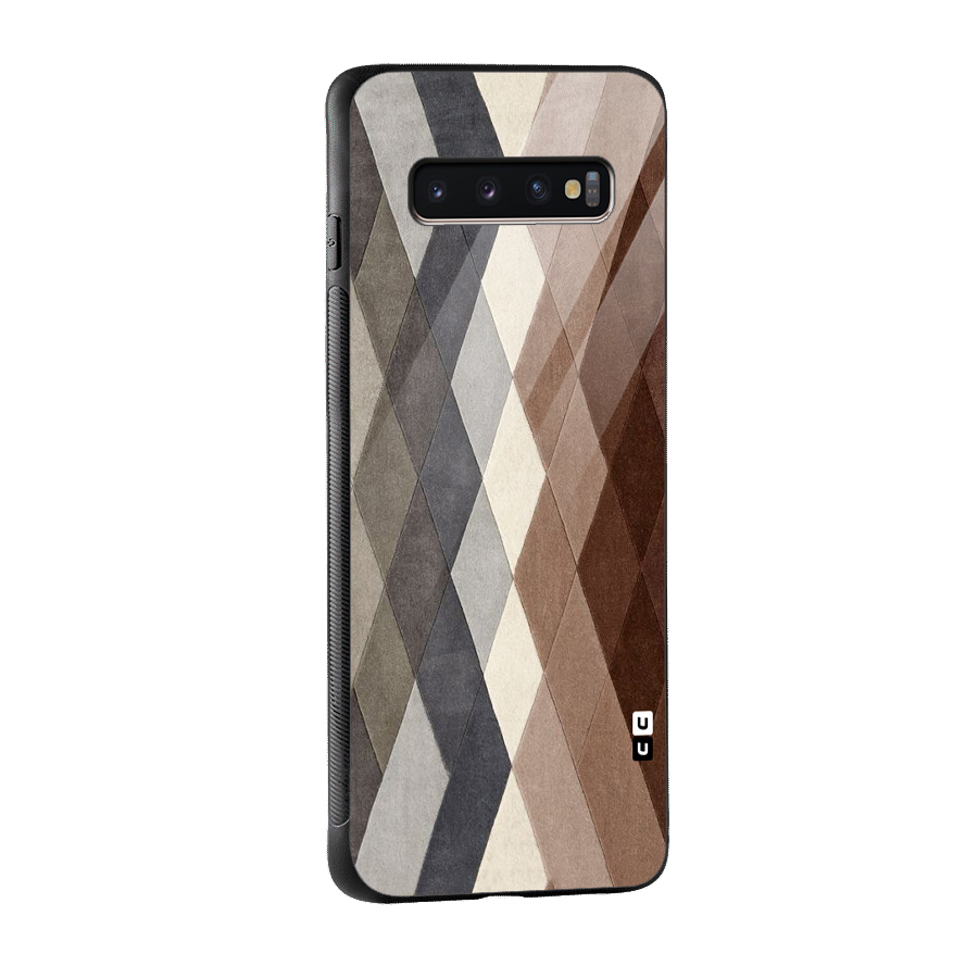 Beautiful Shades Of Diamonds Glass Back Case for Galaxy S10 Plus