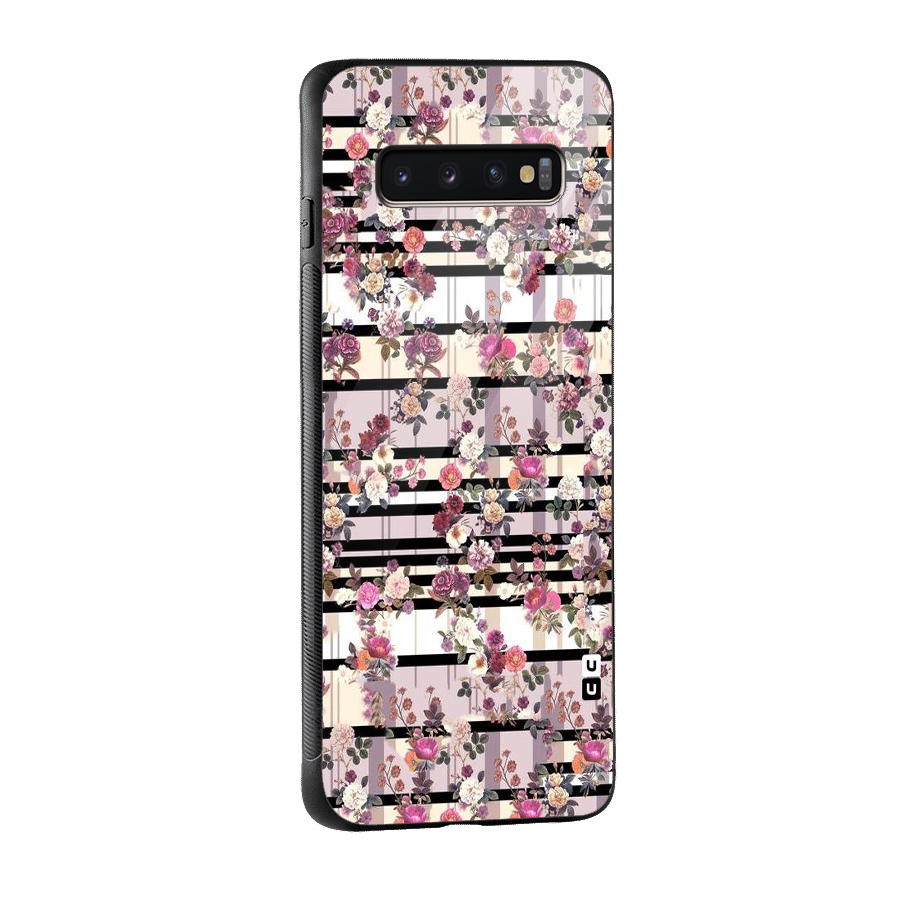 Beauty In Floral Glass Back Case for Galaxy S10 Plus