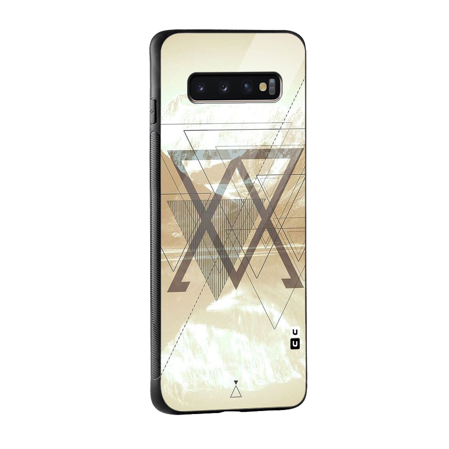 Beige View Glass Back Case for Galaxy S10 Plus