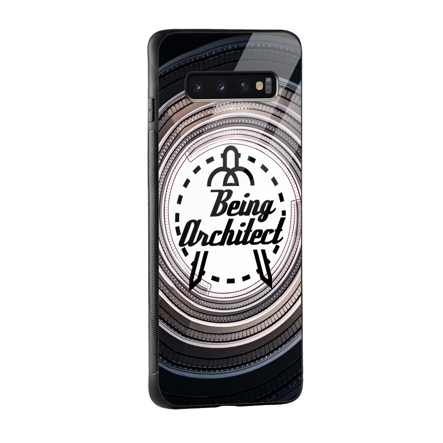Being Architect Glass Back Case for Galaxy S10 Plus