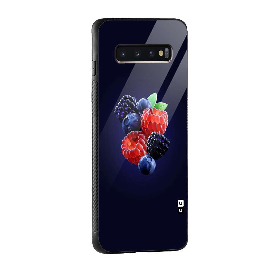 Berry Blast Glass Back Case for Galaxy S10 Plus