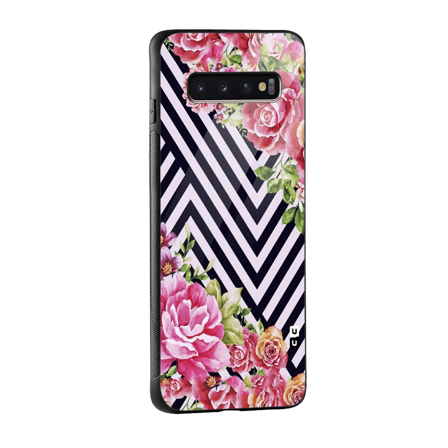 Bloom Zig Zag Glass Back Case for Galaxy S10 Plus