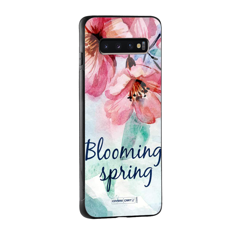 Blooming Spring Glass Back Case for Galaxy S10 Plus