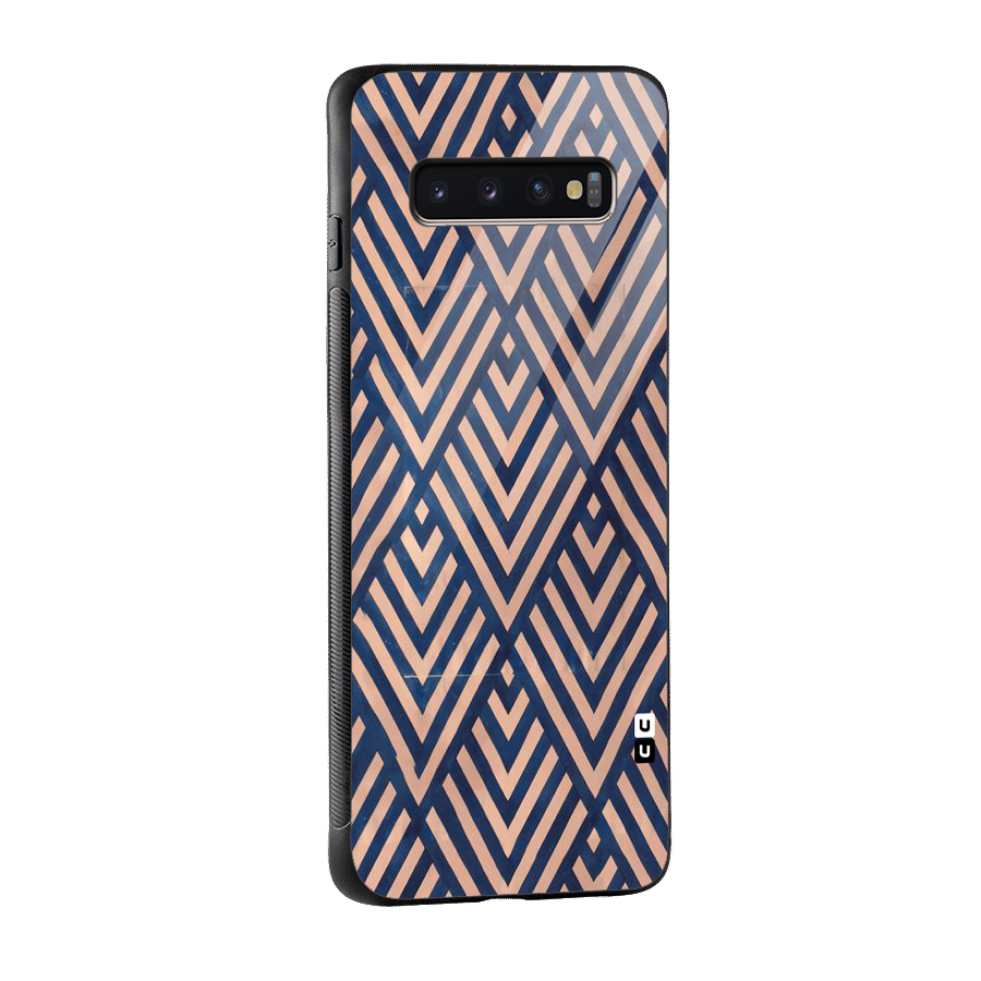 Blue Peach Glass Back Case for Galaxy S10 Plus