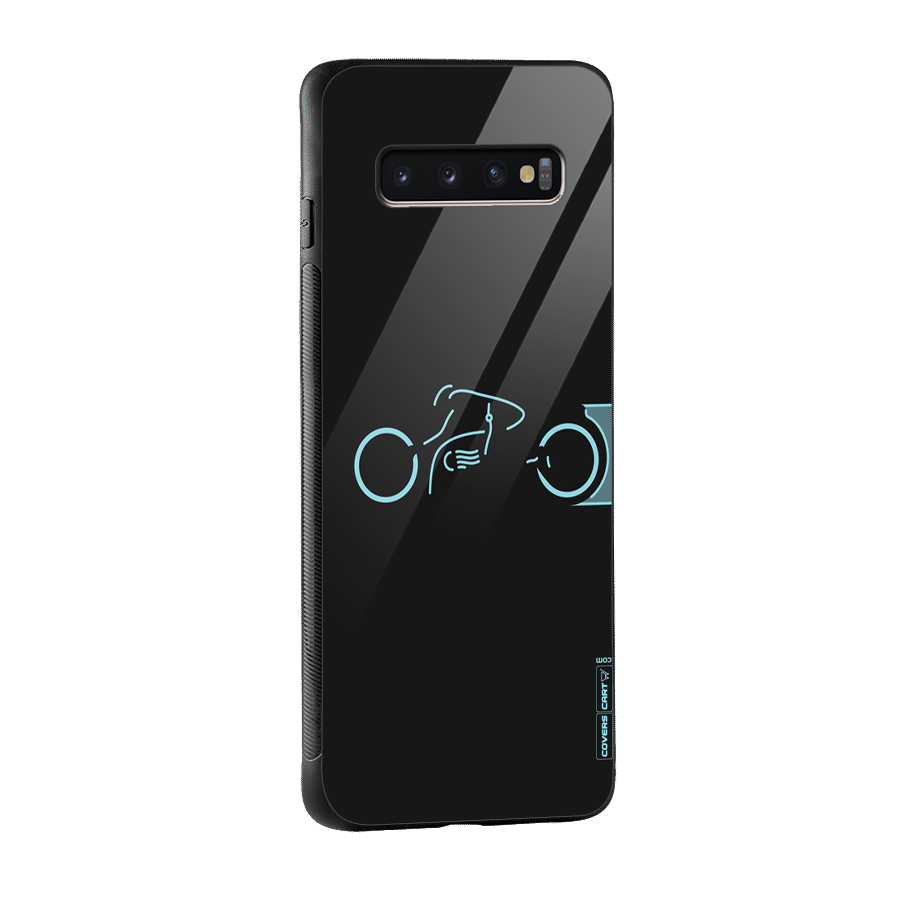 Blue Ride Glass Back Case for Galaxy S10 Plus