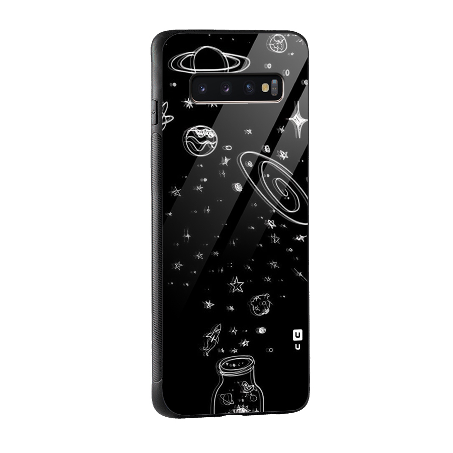Bottle Of Stars Glass Back Case for Galaxy S10 Plus