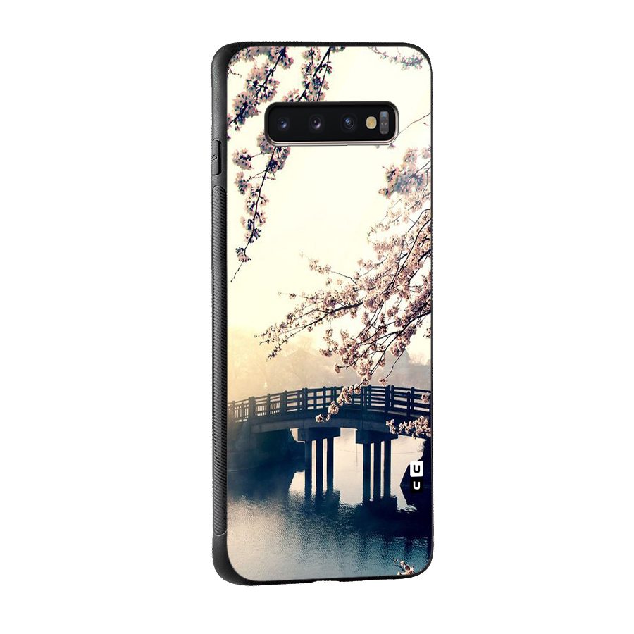 Bridge Blossom Glass Back Case for Galaxy S10 Plus