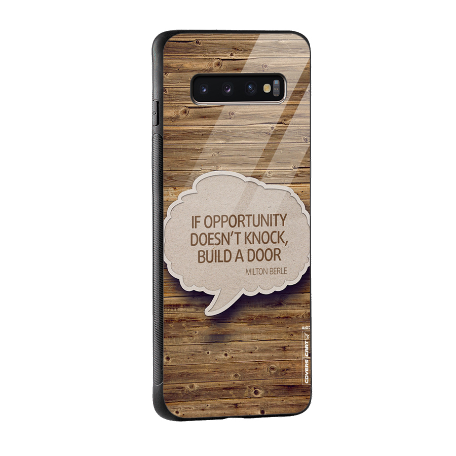Build Your Door Glass Back Case for Galaxy S10 Plus