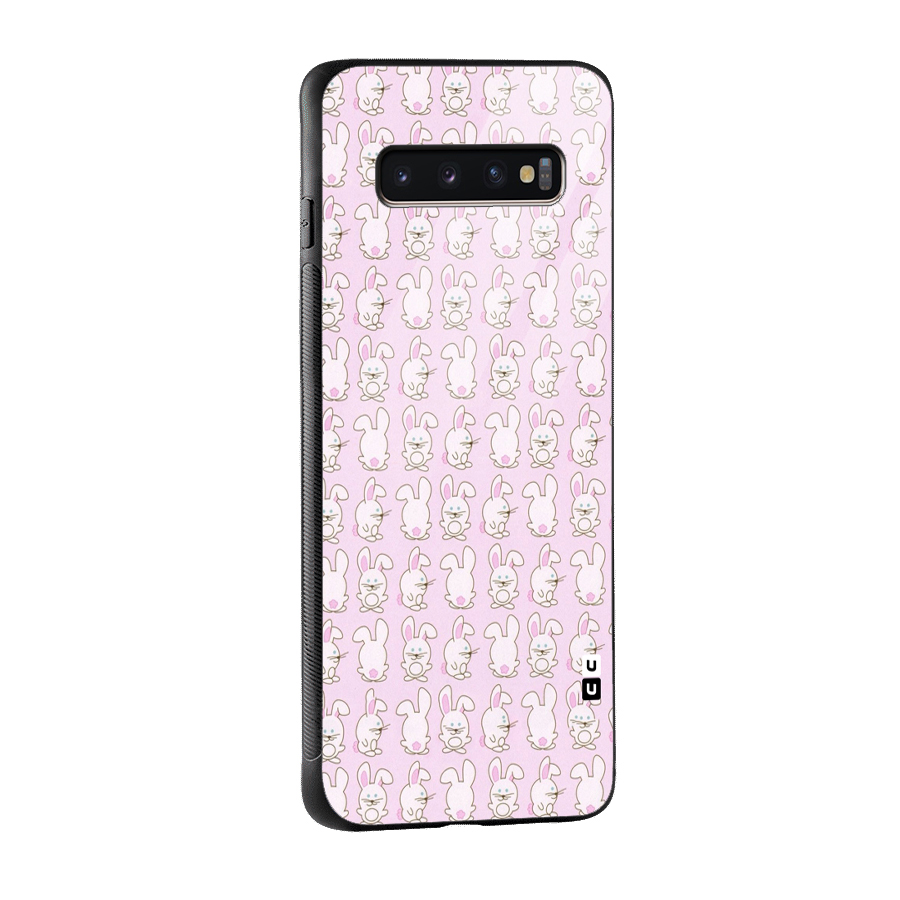 Bunny Cute Glass Back Case for Galaxy S10 Plus