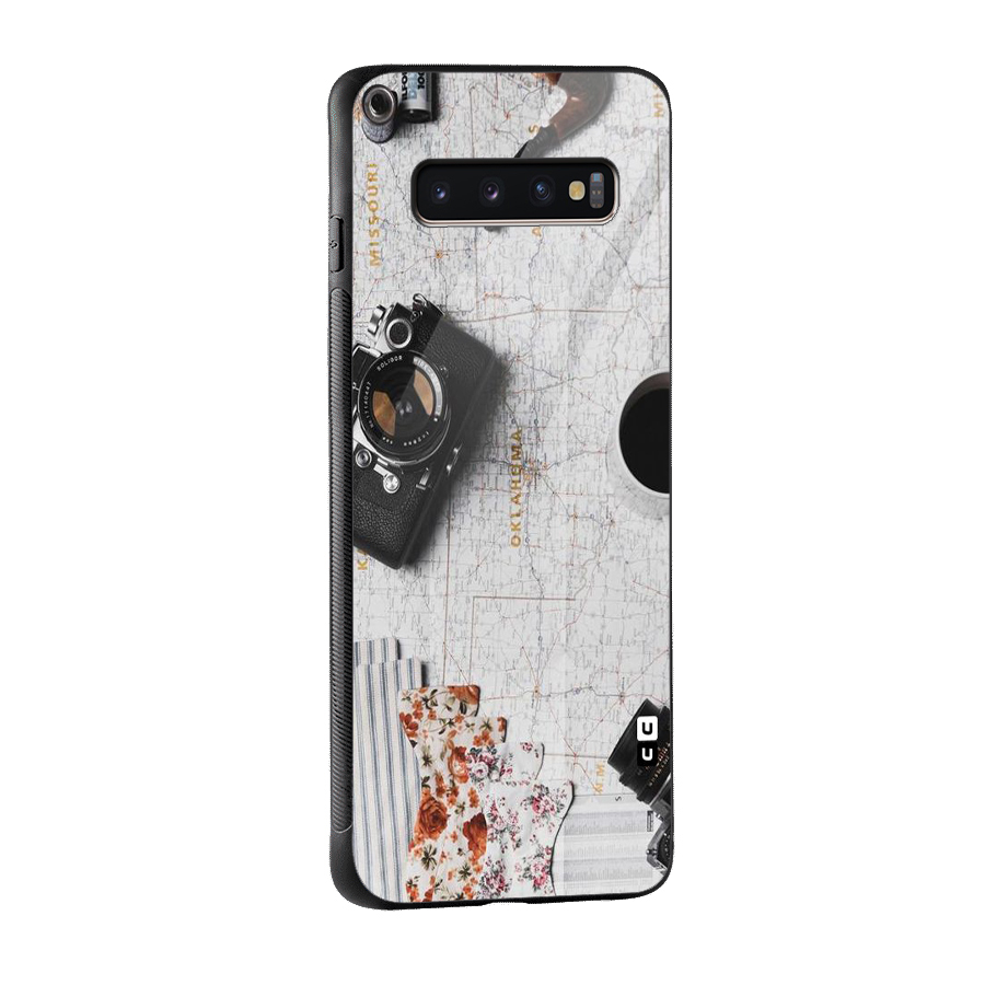 Camera Smoky Pipe Glass Back Case for Galaxy S10 Plus